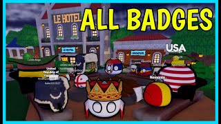 How to get ALL BADGES in COUNTRYBALL WORLD Roblox