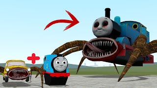 BUS EATER + THOMAS BABY WILL BECOME A MONSTER OF A MUTATED CAR WITH A LOT OF LEGS In garry's mod