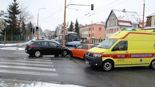 Nehoda na jihlavské křižovatce u autobusáku komplikovala dopravu