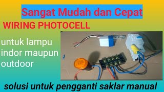 Cara pasang sensor otomatis lampu | Wiring sensor Cahaya | Perkabelan Photocell | #altafteknik