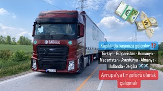 AVRUPAYA YEDEK ŞOFÖR OLARAK GELMEK 6 ÜLKE GEZMEK #ağırvasıta #uzunyol #transporttruck #youtubeshorts