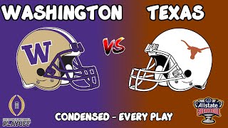 Texas vs Washington CFP condensed