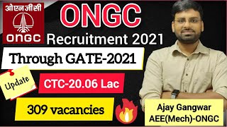 ONGC Recruitment 2021 for GTs Through GATE 2021/ ONGC Notification / Vacancies & Other Details