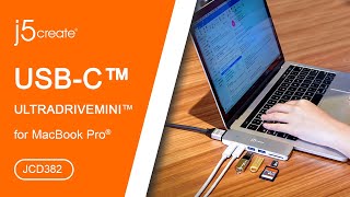 j5create® USB Type-C™ ULTRADRIVEMINI™ for MacBook Pro® JCD382