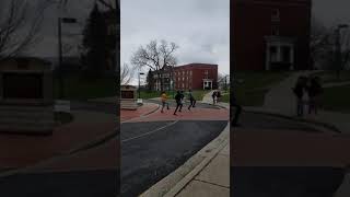 Just Another Day At An HBCU. Alphas Stepping for HS Students visiting campus.