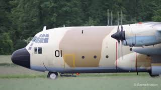 Propeller Tip Vortices   Moroccan Hercules C 130 in Berne HD