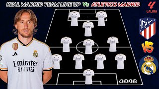 Real Madrid vs Atletico Madrid | Real Madrid Potential Starting Lineup La Liga 2023 Match Week 6