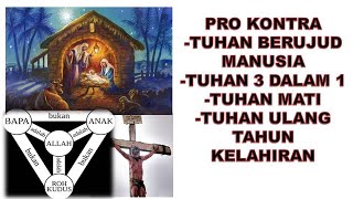 PRO KONTRA KELAHIRAN TUHAN SEPERTI PRO  KONTRA MENUHANKAN MANUSIA #pendeta