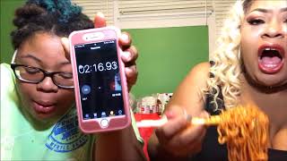 🔥🔥🔥Spicy Noodle Challenge x2 | Ft. Peachy Dee Dares | Explicit Language |The Pink Playhouse