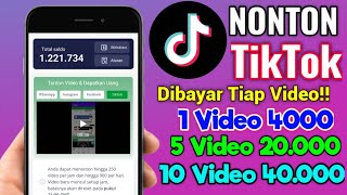 WOW! Sekarang Nonton Video Tiktok Dibayar 40000/Video Terbaru 2024 - Cara Dapat Uang Dari Internet