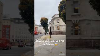 Winter is coming to London as if looks dark at 1 PM in October 😱 #london #shortvideo #shortsfeed