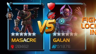 Masacre continues to give me the huge wins Mcoc