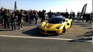 LaFerrari and McLaren P1 leaving Cars and Coffee San Francisco 1-3-15