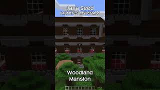 Minecraft Java Edition Seed With Woodland Mansion Near Spawn!