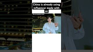 China is using AI influencer #shorts