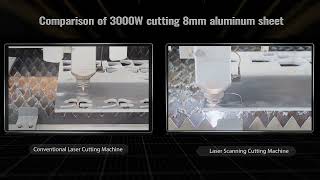 Bodor Laser---laser scanning cutting 8mm aluminum