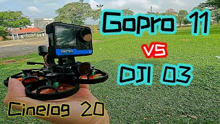 Gopro11 Vs Dji 03 air unit with Cinelog20