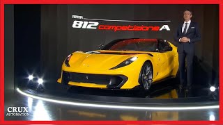 Ferrari 812 Competizione A | Coupé o Targa con 830 CV e super AERODINAMICA | #CRUXAUTOMATION