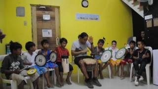 First Drumming Circle Performance