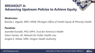 Advancing Upstream Policies to Achieve Equity