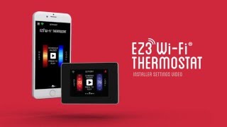 Totaline EZ3 Wifi Tstat Installer Settings