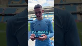 Phil Foden reviews his goal.Man city vs Forest.# shorts