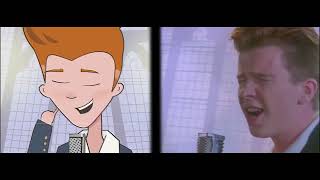 Rick Astley - Never Gonna Give You Up (Animated vs Original)