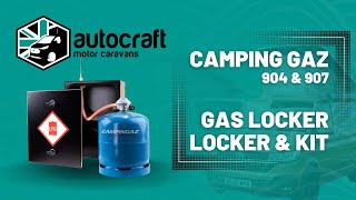 GAS LOCKER COMPLETE KIT - FOR CAMPING GAZ 904 & 907 SIZE BOTTLES