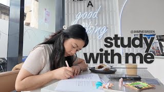 STUDY WITH ME ✎ | silent study vlog, admin law exam, good things coffee shop, law student