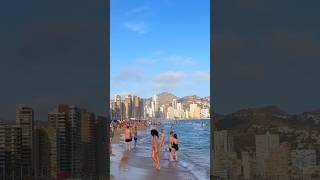 Levante Beach Benidorm -Spain Hot Day 🐟