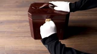 Large Brown Leather Jewelry Box - A Handful of Dust