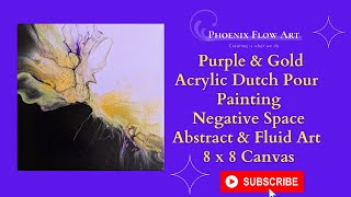 Elegant Acrylic Dutch Pour on a Split Color Background | FLUID ART | POUR PAINTING ART