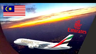 ✈︎ SUNSET TAKE-OFF ✈︎ Emirates Airbus A380 @KUALA LUMPUR bound for DUBAI