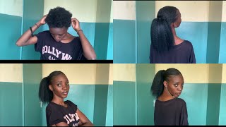 How to slick down 4 c Natural Hair/slick down down 4c Natural Hair tutorials