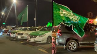 اليوم الوطني السعودي 94 🇸🇦 وزحمة السير في شوارع مكة المكرمة