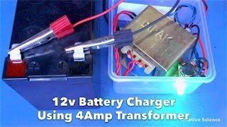 How to Make 12v Battery Charger Using 4Amp Transformer