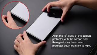 Tutorial for Installing Tempered Glass Screen Protector on Switch.