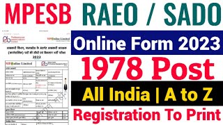 MPESB RAEO Online Form 2023 Kaise Bhare | MP RAEO Form fill up 2023 | MP RAEO Vacancy 2023