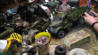 RC truck JJRC Q60 becomes ZIL 150 Oldtimer part 2 RC LKW Q60 становится ЗИС 150 Часть 2