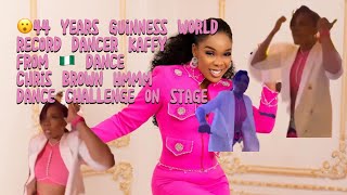 44 years Guinness world record dancer Kaffy dance chrisbrown Hmmm Dance challenge with lyrics