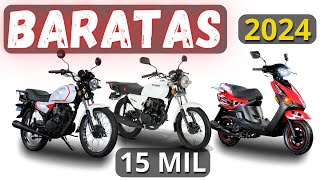 12 MOTOS más BARATAS en México 2024