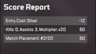 108 point silver game in season 10 #apexlegends