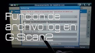 Funcion de archivo log en G-Scan2