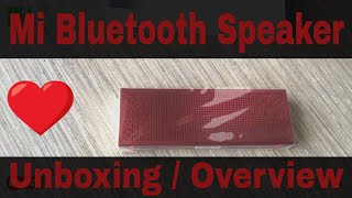 Mi Bluetooth Speaker - Unboxing / Overview