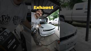 How to find exhaust leaks ! #mechanic #240sx #nissan #s14 #kouki