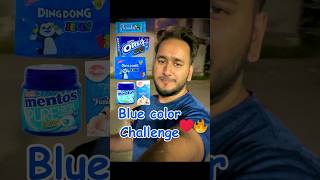 Eating only Blue Color challenge for 24 Hours🔥 | #trending #viral #challenge #shorts #bluefood