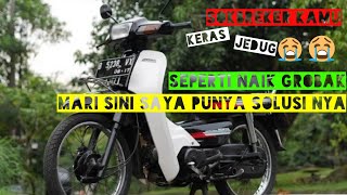 Cara mengatasi skok depan astrea grand  yang terlalu empuk/lembek, dengan mudah