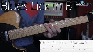 Blues Lick in B - Guitar Lesson