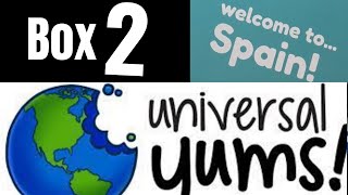 Subscriber Mail My 2nd Universal Yums Unboxing // Let's Go To Spain