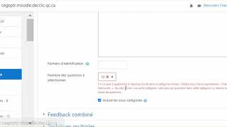 Comment créer une question appariement à réponses courtes dans Moodle